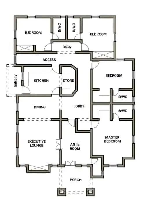 Client-supplied architectural floor plan drawing.
