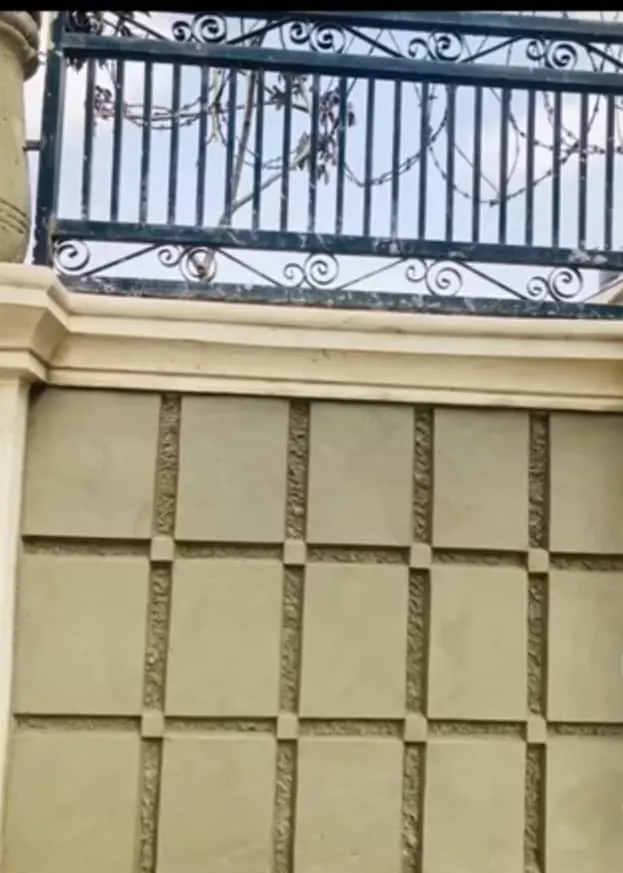 Client-supplied photograph showing an architectural railing detail.